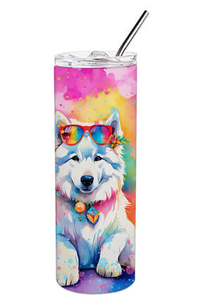 Samoyed Hippie Dawg Stainless Steel Skinny Tumbler