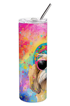 Shih Tzu Hippie Dawg Stainless Steel Skinny Tumbler