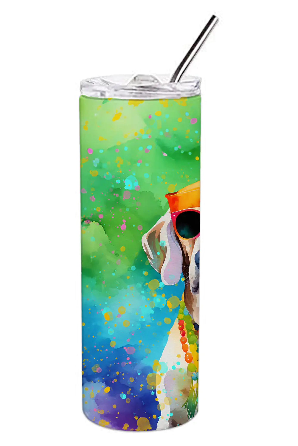 Weimaraner Hippie Dawg Stainless Steel Skinny Tumbler