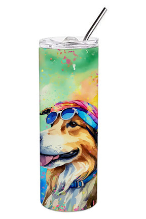 Collie Hippie Dawg Stainless Steel Skinny Tumbler