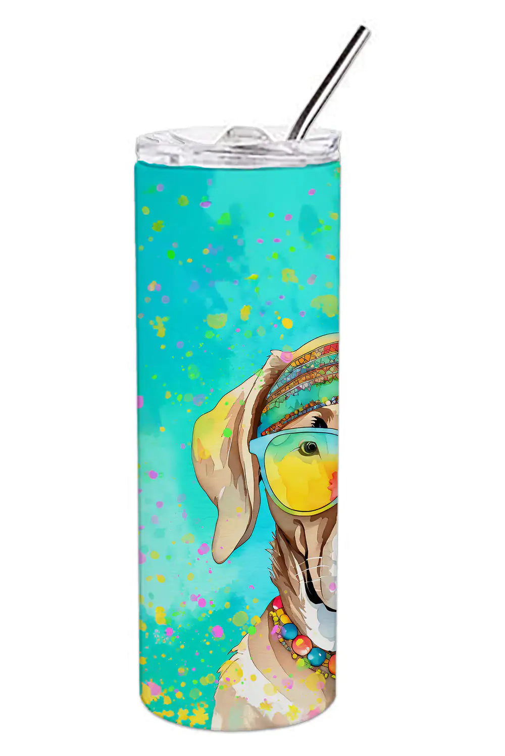 Weimaraner Hippie Dawg Stainless Steel Skinny Tumbler