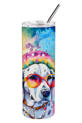 Dalmatian Hippie Dawg Stainless Steel Skinny Tumbler