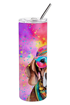 Weimaraner Hippie Dawg Stainless Steel Skinny Tumbler