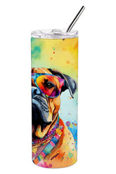 Bullmastiff Hippie Dawg Stainless Steel Skinny Tumbler