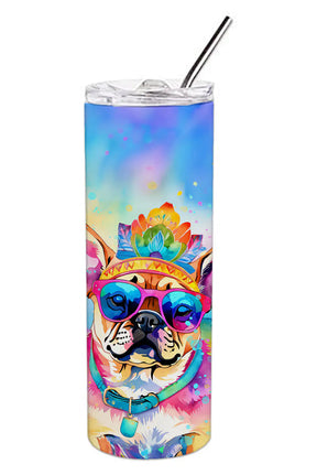 Pug Hippie Dawg Stainless Steel Skinny Tumbler