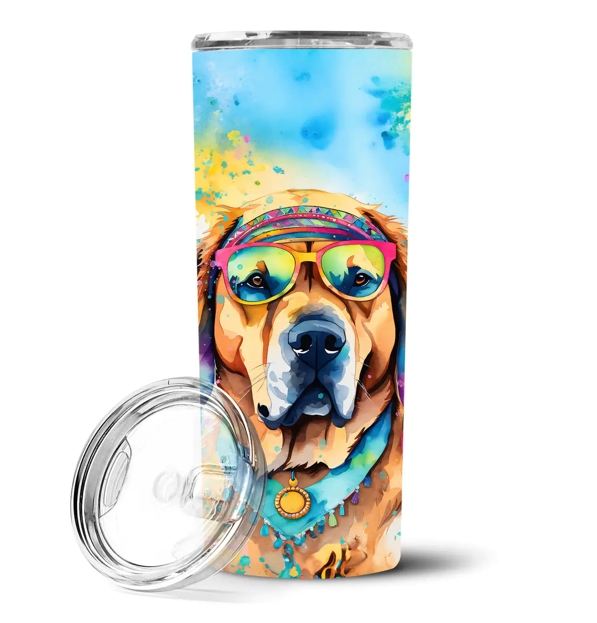 Mastiff Hippie Dawg Stainless Steel Skinny Tumbler