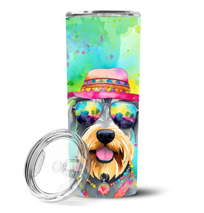 Schnauzer Hippie Dawg Stainless Steel Skinny Tumbler