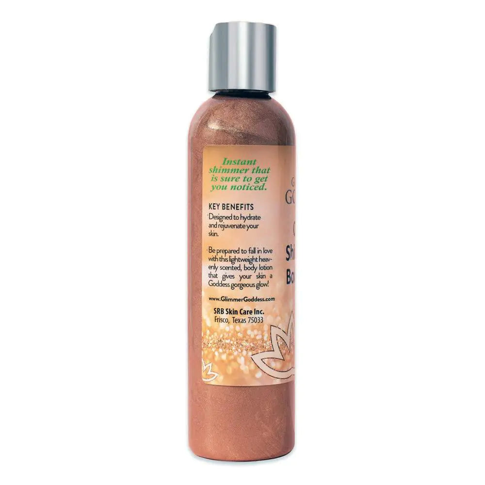 Organic Body Shimmer Lotion Level 3 Bronze Color Body Shimmer 8 oz with Vitamins