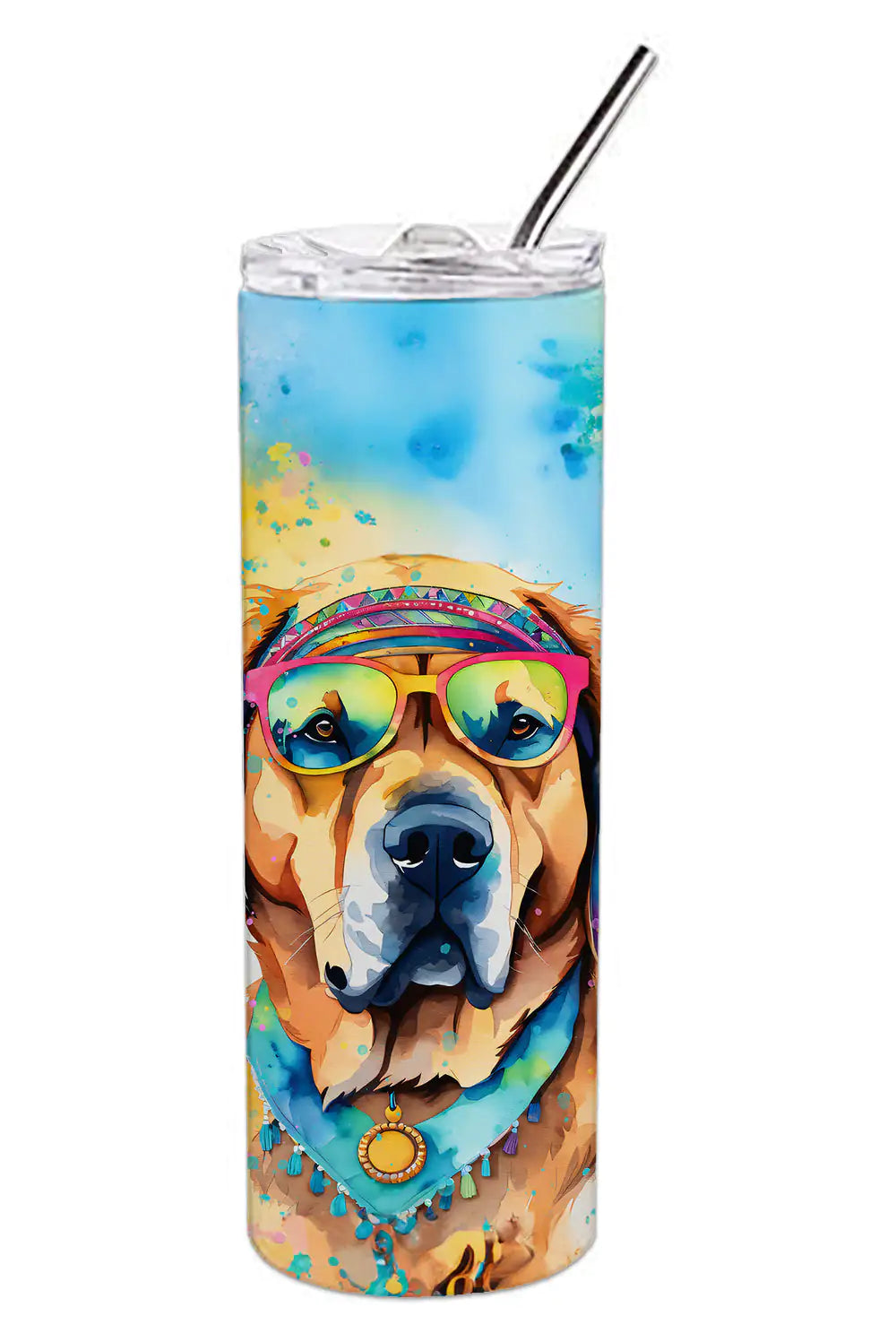 Mastiff Hippie Dawg Stainless Steel Skinny Tumbler