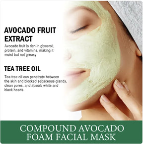 Avocado Fruit Foam Mask - Oil Control & Deep Cleaning