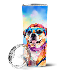 Pug Hippie Dawg Stainless Steel Skinny Tumbler