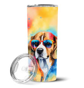 Beagle Hippie Dawg Stainless Steel Skinny Tumbler