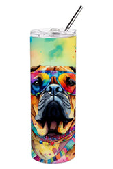 Bullmastiff Hippie Dawg Stainless Steel Skinny Tumbler