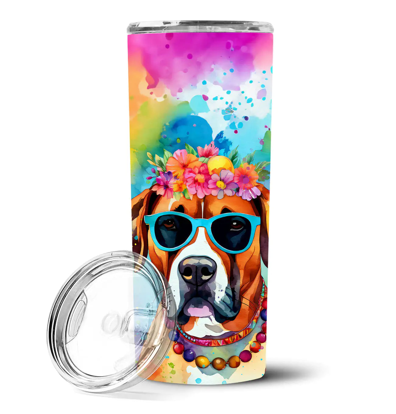 Boxer Hippie Dawg Stainless Steel Skinny Tumbler