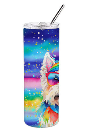 Westie Hippie Dawg Stainless Steel Skinny Tumbler