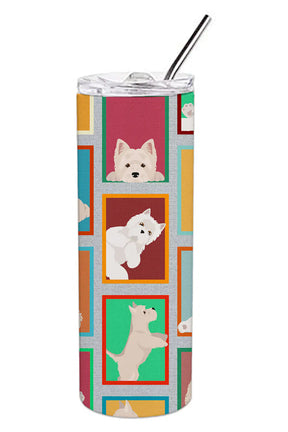 Lots of Westie Stainless Steel Skinny Tumbler