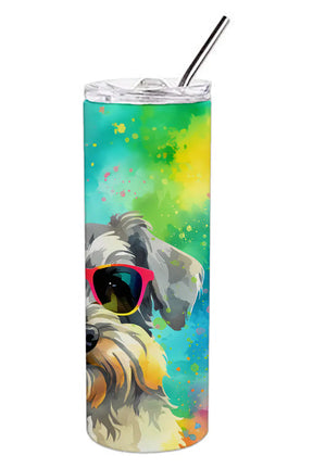 Schnauzer Hippie Dawg Stainless Steel Skinny Tumbler