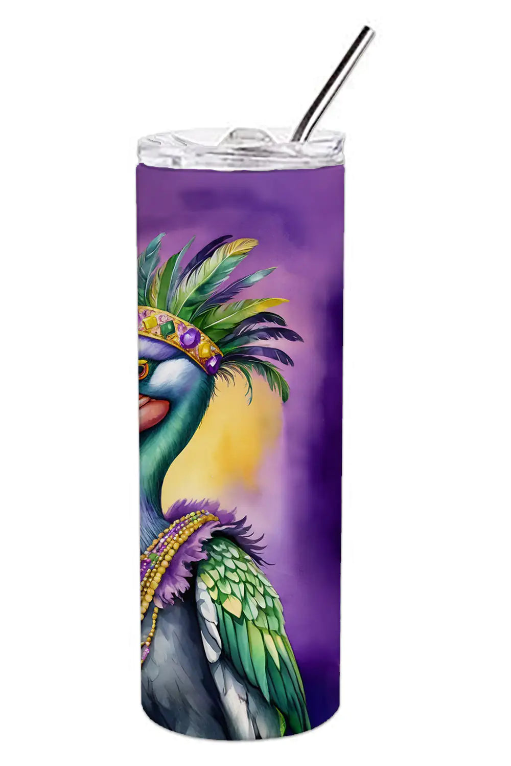 Pelican Mardi Gras Stainless Steel Skinny Tumbler