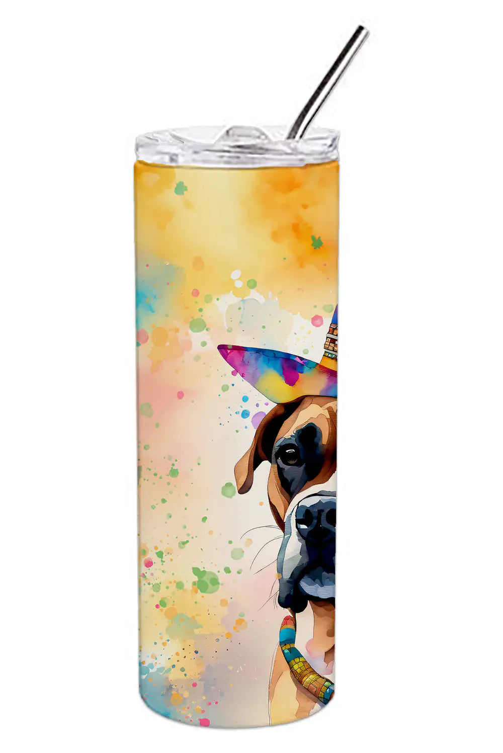 Boxer Hippie Dawg Stainless Steel Skinny Tumbler