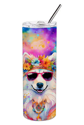 Samoyed Hippie Dawg Stainless Steel Skinny Tumbler